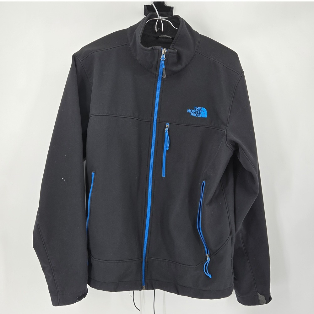 The North Face Apex Bionic Softshell Jacket Black Blue‎ Mens Medium Gorpcore Y2K